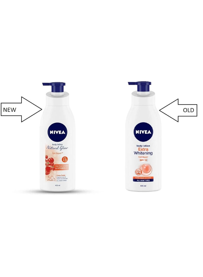 Nivea Extra Whitening Cell Repair Body Lotion (400ml) - Image 3